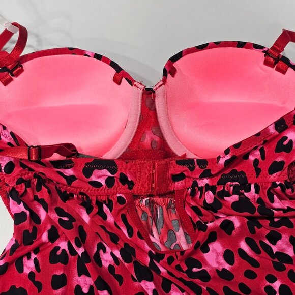 Leopard Print Babydoll Chemise Lingerie - Picture 7 of 8